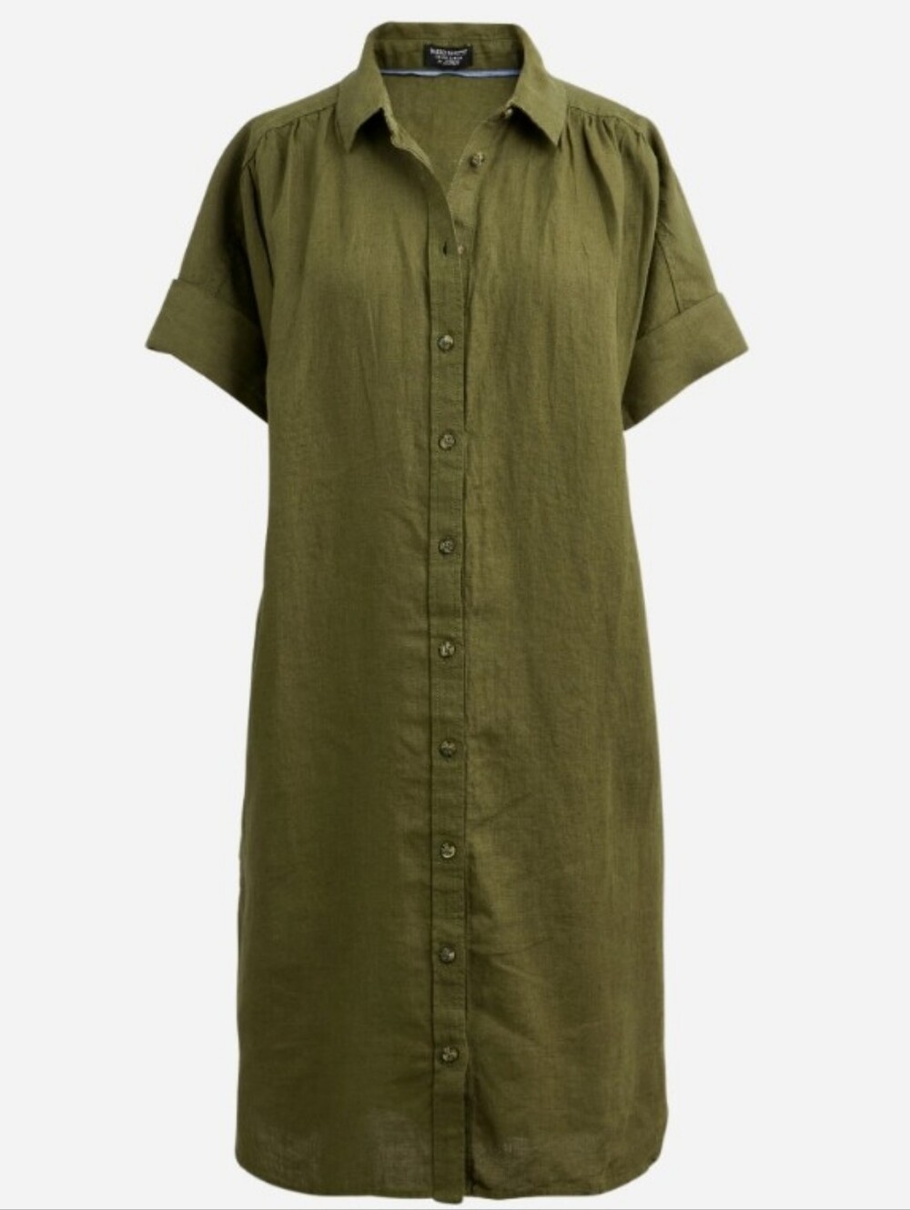 J. CREW Baird McNutt Irish Linen Shirt Dress - Medium Tall